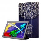 For Lenovo Tab 2 Smart Cover Custer Leather Case with 3 Gears Holder