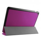 For Zenpad 10 Purple Custer Texture Flip Leather Case with 3-folding Holder