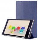 For ZenPad C 7.0 Dark Blue Custer Texture Flip Leather Case with 3-folding Holder