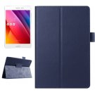 For ZenPad S 8.0 Dark Blue Litchi Smart Cover Flip Leather Case with Holder
