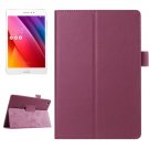 For ZenPad S 8.0 Purple Litchi Smart Cover Flip Leather Case with Holder