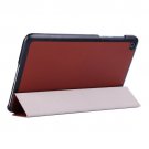 For Transformer Book T90 Chi Brown Smart Cover Leather Case with 3 Fold Holder