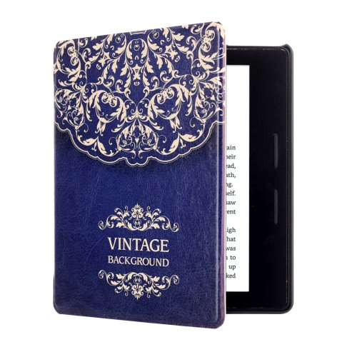 For Amazon Kindle Oasis Flower Pattern Flip Leather Case