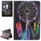 For Kindle Fire HDX Windbell Patterns Flip Leather Case with Holder & Card Slots
