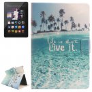 For Kindle Fire HDX Scenery Pattern Flip Leather Case with Holder & Card Slots
