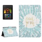 For Kindle Fire HDX 7 Branch Pattern Leather Case with Holder & Card Slots