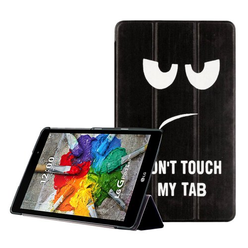 For LG G Pad III 8.0 Eyes Pattern Flip Leather Case with Holder