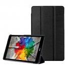 For LG G Pad III 8.0 Black Custer Flip Leather Case with Three-folding Holder
