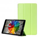 For LG G Pad III 8.0 Green Custer Flip Leather Case with Three-folding Holder