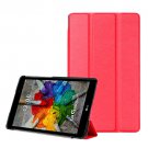 For LG G Pad III 8.0 Red Custer Flip Leather Case with Three-folding Holder