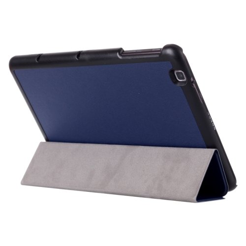 For LG G Pad 2 10.1 Dark Blue Karst Flip Leather Case with Three-folding Holder