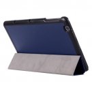 For LG G Pad 2 10.1 Dark Blue Karst Flip Leather Case with Three-folding Holder