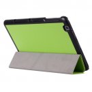For LG G Pad 2 10.1 Green Karst Flip Leather Case with Three-folding Holder