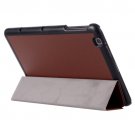 For LG G Pad 2 10.1 Brown Karst Flip Leather Case with Three-folding Holder
