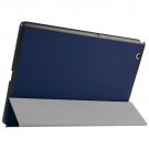 For Sony Xperia Z4 Dark Blue Karst Flip Leather Case with Three-folding Holder