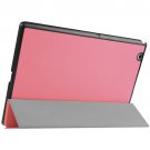 For Sony Xperia Z4 Pink Karst Flip Leather Case with Three-folding Holder