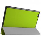 For Sony Xperia Z4 Green Karst Flip Leather Case with Three-folding Holder