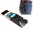 For iPhone 7 & 6s & 6 Vertical Flip Black Retro Elephant Texture Leather Case