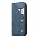 For iPhone 7 Dark Blue Bronze Texture Flip Leather Case with Holder & Card Slots