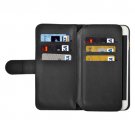 For iPhone 7 Plus Black Flip Leather Case with Card Slots, Wallet & Lanyard