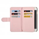 For iPhone 7 Plus Pink Flip Leather Case with Card Slots, Wallet & Lanyard