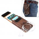 For iPhone 7 Plus Coffee Flip Retro Elephant Texture Leather Case & Buckle, Earphone Hole