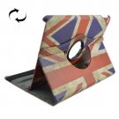 For iPad Air 2 / iPad 6 360° Rotation UK Flag Pattern Leather Case with 2 Gears Holder