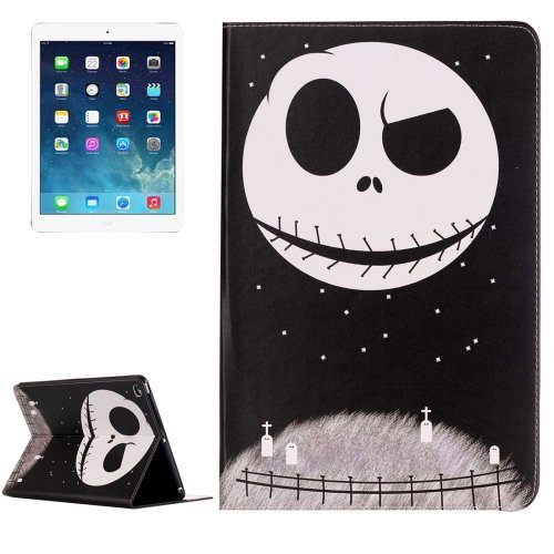 For iPad Air 2/iPad 6 Ghost Pattern Horizontal Flip Leather Case with Holder