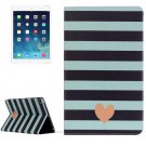 For iPad Air 2/iPad 6 Heart Pattern Horizontal Flip Leather Case with Holder