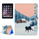 For iPad Air 2/iPad 6 Snow Wolf Pattern Flip Leather Case with Holder, Card Slots & Wallet