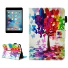 For iPad Mini 4/3/2/1 Tree Smart Cover Leather Case with Holder, Card/Pen Slots & Wallet