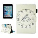 For iPad Mini 4/3/2/1 Zodiac Smart Cover Leather Case with Holder, Card/Pen Slots & Wallet