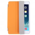 For iPad Mini 4 Orange Single Side Polyurethane Smart Cover with 3-Folding Holder