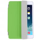 For iPad Mini 4 Green Single Side Polyurethane Smart Cover with 3-Folding Holder
