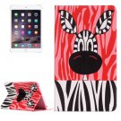 For IPad Mimi 4 Zebra  Pattern Horizontal Flip Leather Case with Holder