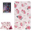 For IPad Mimi 4 Painting Rose Pattern Horizontal Flip Leather Case with Holder