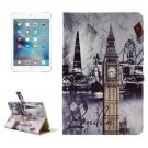 For iPad Pro 12.9" London Bridge Pattern Horizontal Flip Leather Case with Holder