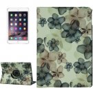 For iPad Air 2 360° Rotation Hankage Grape Leather Case with 3 Gears Holder
