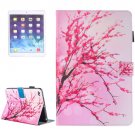 For iPad Air 2/iPad 6 Blossom Pattern Leather Case with Holder, Card/Pen Slots & Wallet