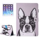 For iPad Air 2/iPad 6 Bulldog Pattern Leather Case with Holder, Card/Pen Slots & Wallet