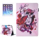 For iPad Air 2/iPad 6 Butterfly Pattern Leather Case with Holder, Card/Pen Slots & Wallet