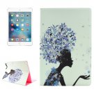 For iPad Pro 12.9" Flower Girl Pattern Diamond Flip Leather Case with Holder