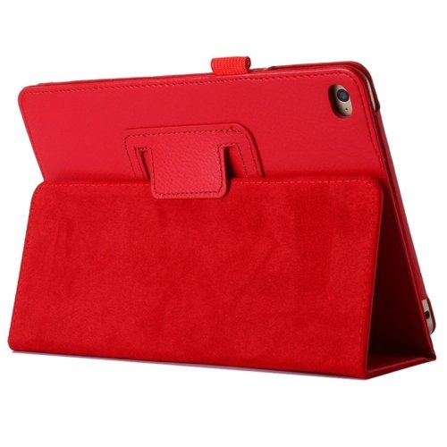 For iPad Pro 12.9" Red Litchi Texture Flip PU Leather Protective Case with Holder