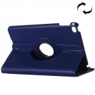 For iPad Pro 12.9" Dark Blue Litchi Smart Cover Leather Protective Case with Rotating Holder