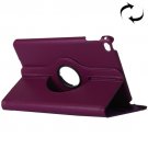 For iPad Pro 12.9" Purple Litchi Smart Cover Leather Protective Case with Rotating Holder
