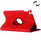 For iPad Pro 12.9" Red Litchi Smart Cover Leather Protective Case with Rotating Holder