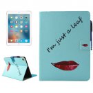For iPad Pro 9.7" Lips Smart Cover Leather Case with Holder, Card/Pen Slots & Wallet