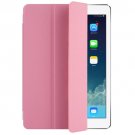 For iPad Pro 9.7" Pink Single Side Polyurethane Smart Cover with 3-Folding Holder