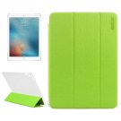 For iPad Pro 9.7" Green Enkay Toothpick Smart Cover Leather Case with 3-Folding Holder