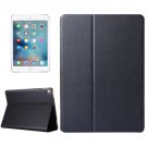 For iPad Pro 9.7" Black Frosted Texture Flip Solid Color Leather Case with Holder